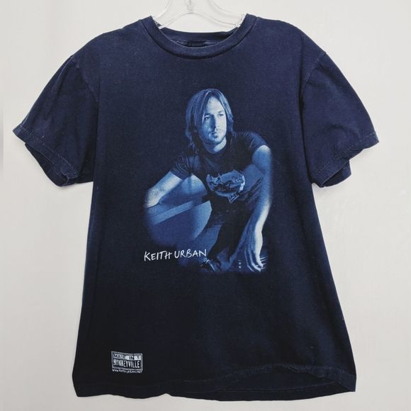 Keith Urban 2005 Navy Blue Concert T Shirt Sz L - Picture 3 of 6